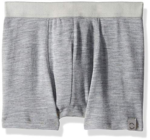 mikk-line Shorts Wool Boys' Underwear, Grey (Pearl Grey Melange 130) 98 (Manufacturer Size: 2y)