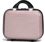 CELIMS - Valise 30 cm Trousse de Toilette Femme Voyage | Trousse de Toilette Homme Voyage | Vanity Rigide Voyage Léger avec Organiseur Interne | Trousse de Maquillage | Rose Gold