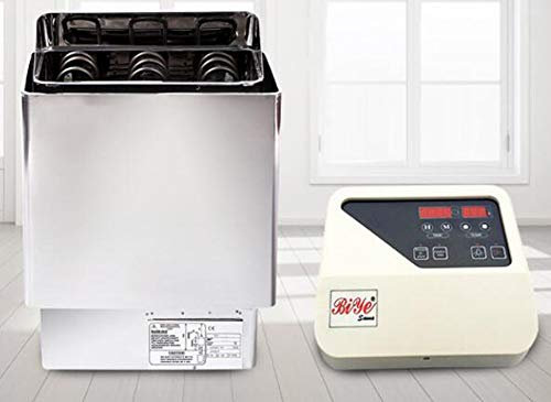 Home Sauna,Electric Sauna Heater,Sauna Oven Stainless Steel 3-9 Kw External Sauna Control Premium with Time Delay Sauna Technology Set (220-240V)