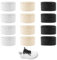 VireEyU 3 pares de cordones redondos de 160 cm en algodón – Cordones gruesos trenzados a mano para zapatillas y zapatos deportivos – Cordones resistentes y duraderos – Perfectos para el uso diario.