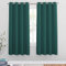 PONY DANCE Dark Green Christmas Curtains for Home Decor - Eyelet Blackout Thermal Insulated Room Darkening Curtains for Bedroom, Width 55 x Depth 69, Energy Saving Drapes for Living Room, Set of 2