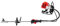 GAS Hedge Trimmer Benzina Decespugliatore 4 in 1 Multitool 52 cc Cinghia di trasporto professionale e include prolunga dispositivo combinato, tagliasiepi, sistema combinato, decespugliatore a 2 tempi
