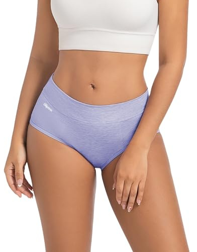 SLIPNESS Cotone Organico Certificato Oeko Tex Mutande Mestruali Donna Flusso Abbondante – Slip Assorbenti a Vita Alta – Intimo Donna per Notte e Post Parto, 35-45 ml – Taglia L - MOD Safely