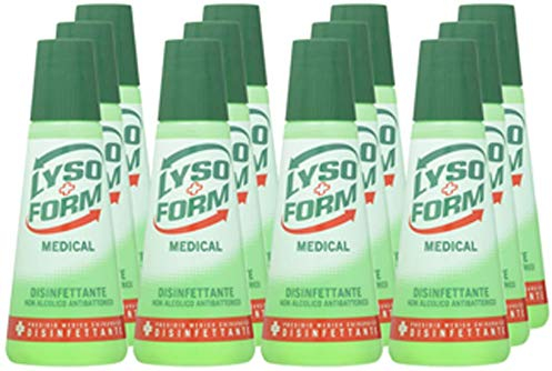 Lysoform Medical Liquido Disinfettante, Formato Risparmio 12 Pezzi x 250 ml, Disinfettante Ferite per Pelle Integra, Ideale per Cute Sensibile e dei Bambini, Non Brucia