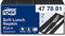 Tork 477881 Soft Lunchservietten Schwarz 1/8 Falz / 3-lagige, vorgefaltete Servietten für kleine Gerichte oder Snacks / Advanced Qualität / 10 x 150 (1500) Papierservietten / 32,6 x 33 cm (B x L)