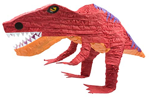 Trendario Pinata T-REX, Ideal zum Befüllen mit Süßigkeiten und Geschenken - Piñata Dino für Kindergeburtstag Spiel, Geschenkidee, Party, Hochzeit