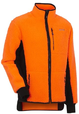 KOX Faserpelzjacke Orange/Schwarz Größe 54/56