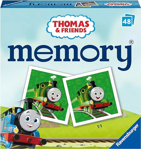Ravensburger Thomas & Friends Mini Memory - Matching Picture Snap Pairs Game For Kids Age 3 Years and Up