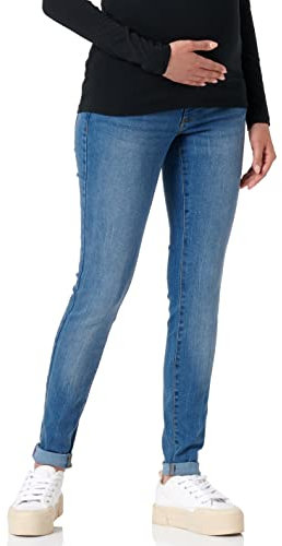 VERO MODA MATERNITY Damen Vmmtanya Piping Vi349 Ga Noos Jeans, Medium Blue Denim, M EU