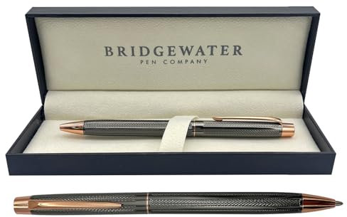 Bridgewater Pen Company Ladies Executive Ball Point Pen Collection, Boxed & Sleeved (Lincoln, Gunmetal & Rose Gold)