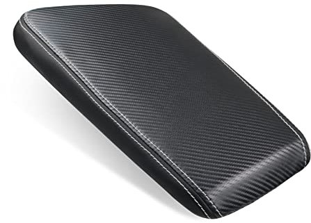 GRFIT Elegante e Bello Auto Accessori Interni Auto Box Bracciolo della Copertura Sinistra Timone Bracciolo di Controllo Centrale Contenitore Pad per Kia EV6 2022 (Color : Black)