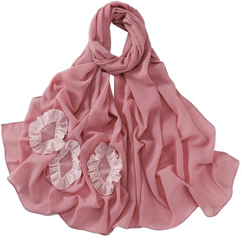 TINAYAUE Hijab Mousseline de Soie Foulard Bonnet Turban Musulmane Hijab Prêt À Porter Voilée Châle Islamique Enfilable