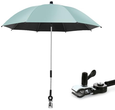 Baby Pram Parasol,CEIEVER Pram Umbrella with Adjustable Clamp Stroller Umbrella 50+ UV 75cm Stroller Sun Parasol for Pram,Stroller,Pushchair and Buggy