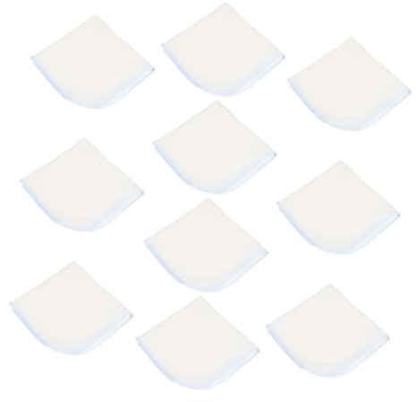 DECOMELODY Toallas Faciales de Algodón Pack de 10 para Recién Nacidos Doble Capa Alta Absorción de Agua sin Encogimiento, Ideales para Baño y Alimentación