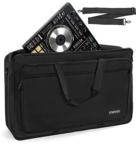 OUUTMEE DJ Controller bärbar väska, svart, 60 x 36 x 8 cm, Bärbar väska