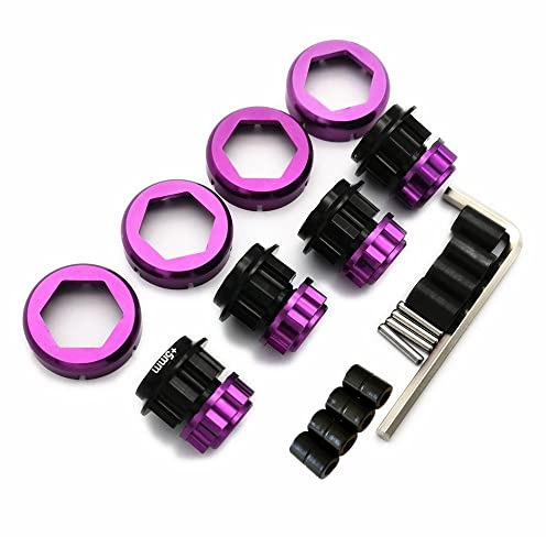 CrazyRacer H-P-I SAVAGE Flux X XL 21 25 SS 4,6 17 mm sexkantshjul konvertering med 5 mm förlängningar lila