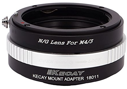 KECAY Anello Adattatore per Obiettivo di Nikon G DX AFS a Fotocamera Micro 4/3 M4/3 Micro Four Thirds Compatibile con Panasonic Lumix G3 G10 GX1 GH2 GF1 GF2 GF3 GF5 GH4 Olympus PEN E-M5 E-M10 N/G-M4/3