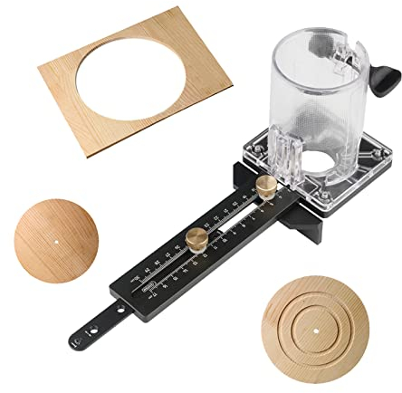 Gabarit de coupe circulaire pour machine de découpe, défonceuse à bois, base à rainurer, outils de bricolage