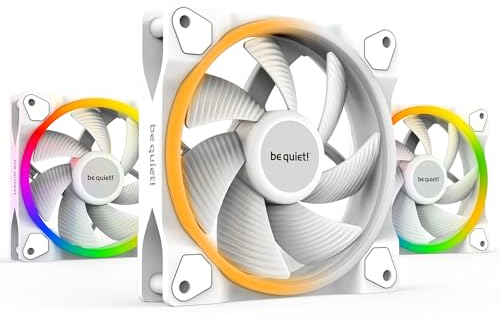 be quiet! Light Wings White 120mm PWM Triple Pack Gehäuselüfter, weiß, 3er Pack, BL100