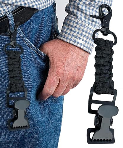 Generisch Arbeits-Handschuhhalter-Clip, Fäustling-Clips für die Arbeit | Fäustling-Clip-Halter - Geflochtene Paracord-Handschuh-Clips, Metallclip für Werkzeuggürtel, Werkzeugtasche, Werkzeugrucksack