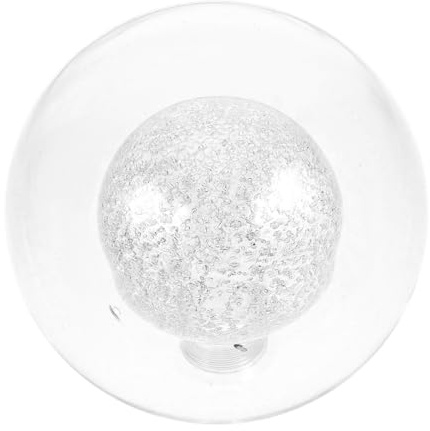 Levemolo Glass Globe Lamp Shade for Ball Shape 120mm Replacement Lamp Part, Modern Elegant Design and G9 Socket Lighting Fixtures for Residential Use Dormitories