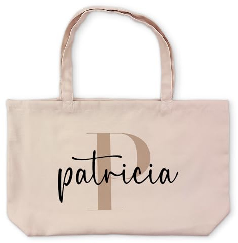 LolaPix Bolso Mujer Personalizado. Inicial Y Nombre. Regalo Amiga. Bolsa Playa. Regalos Originales Para Mujer. Bolsas De Tela. Estilo Pastel. Dia de la madre. Kate