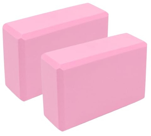 Set di 2 mattoncini per yoga, 23 x 15 x 7,5 cm, strumenti per barella a, supporto antiscivolo per equilibrio, ideale per palestra domestica, principianti, stretching, meditazione, stretching