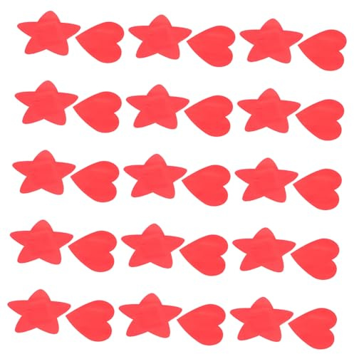 KOMBIUDA 30pcs Bandages Cute Heart Star Shaped Self Adhesive Plasters for Boys Breathable Skin-Friendly PE Fabric Cartoon Bandages for Scrapes Cuts Wounds