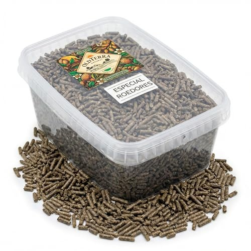 OLD TERRA NATURAL_Mezlca Mix Comida Premium para Conejos | Nutrición Super Equilibrada para Salud Óptima | Ideal para Cobayas y Otros Roedores | Envase 3 litros