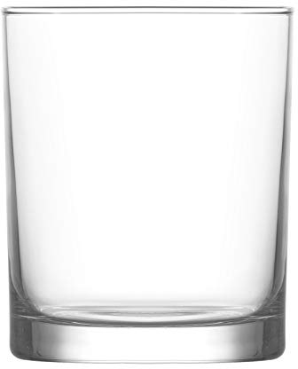 6x Liberty 280ml Vasos de Whisky - Vidrio Pasada de Moda Escocesa Borbón Ron Vasos para Beber Cócteles Conjunto de Caja de Regalo - by LAV