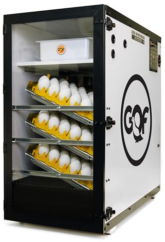 Pinnon Hatch Farms Incubator GQF 1502 Cabinet Incubator Hatcher Holds Up to 288 Chicken Eggs Includes + 6pk Hatching Egg Trays & 3030 Water Reserve System (with 6 Universal Trays)
