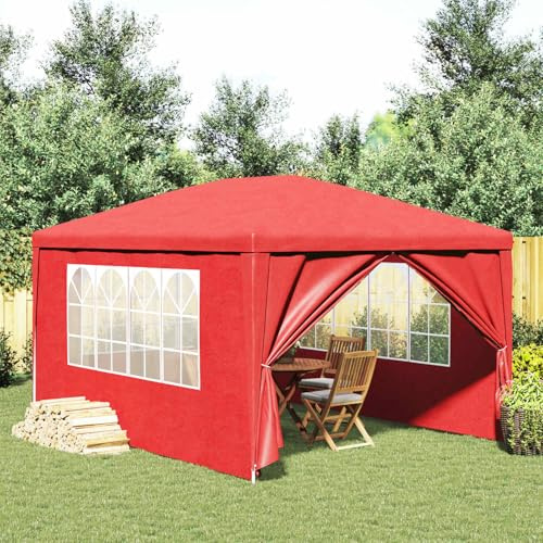 Sophrelle Carpa de Fiesta con Pared Rojo 400 x 300 x 255 cm Rojo,42032347