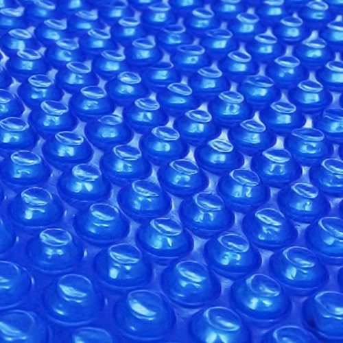 yorten Drivbar pool solfilm rund pool solplan med PE-bubbelblåa – 300 cm