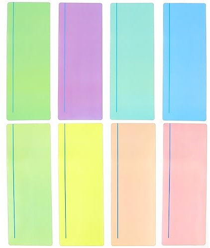 Reading Ruler Overlays for Dyslexia - 8 pcs Pink Yellow Blue Guided Reading Strips Highlight Strips, Teacher Supplies Dyslexia Aids and Visual Stress Specialists Children Adult Reduce Visual Stress