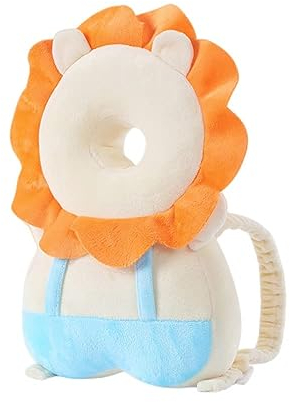 XZJMY Baby-Kopfschutz, Rucksack, Kleinkind-Schutzkissen, verstellbares Sicherheitsschutzkissen, Geschenk für Lauflernhilfe (Orange-Tiger)