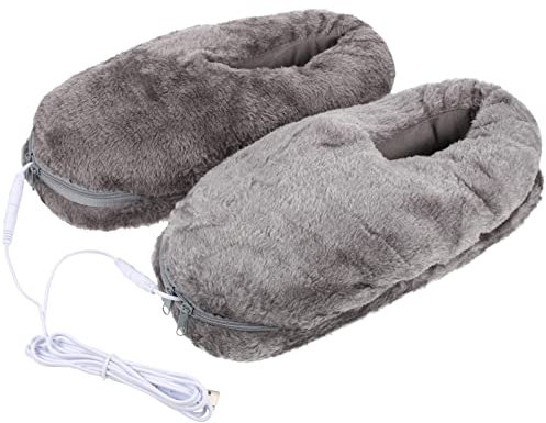 Healvian 1paio Riscaldabili Usb Ciabatte Elettriche Per Scaldapiedi e Non Scivolosi e Riscaldamento e