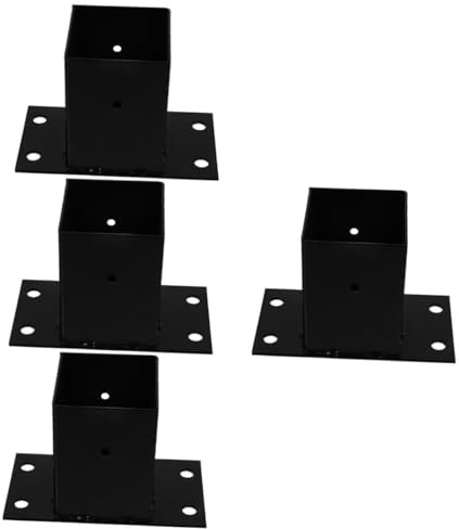 DIYEAH Gazebo Bracket Metal Post Base Protectors for Fence Mailbox Post Deck Railing Brackets