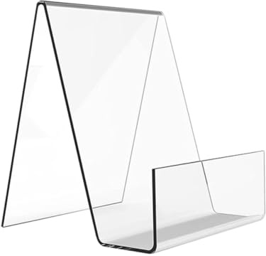 Gogogmee 2 Pièces Support De Livre Pour L'affichage Supports De Livre Contremarches D'affichage Présentoir Rester Soutien Acrylique