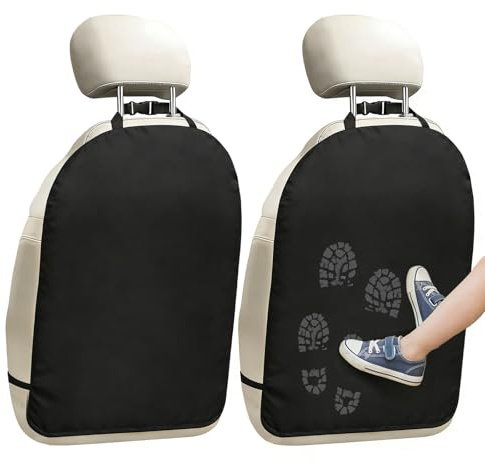 2 tappetini protettivi per schienali, per auto, impermeabili, per sedili posteriori, per sedili posteriori, per la parte posteriore dei sedili anteriori, facile da pulire