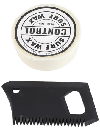 Cera di surf antistrip portatile yizisecce, per lo skateboard da tavolo da surf, potenziatore della presa in cera di paraffina, con strumento di pettine, formula non tossica, (Cera inferiore)