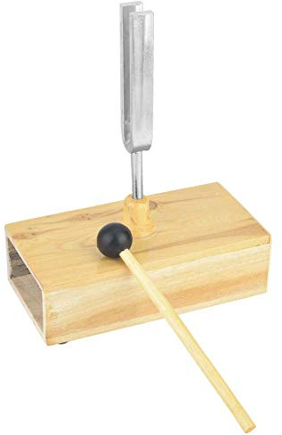 Generic 440Hz Stämgaffel, Fysiskt Experimentellt Instrument med Träresonatorlåda, för Skolljudsresonansdemonstration
