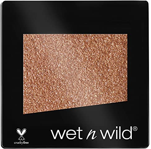Wet n Wild - Color Icon Eyeshadow Glitter Single - Ombretto Glitter Brillante Singolo Ambrato - Super Pigmentato, con Formula Idratante e Setosa - Vegan - Toasty