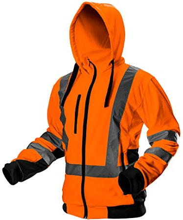 Neo 81-746 Orange Veste de sécurité de sécurité avec capuche pour homme EN ISO 13688:2013 (KG) - Orange - S