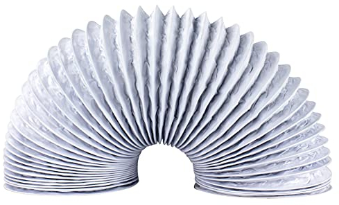 Abluftschlauch Flexschlauch flexibel Isolierung Ø 100 Ø 125 Klimaanlage Trockner 1 meter weiß Ø 100 mm