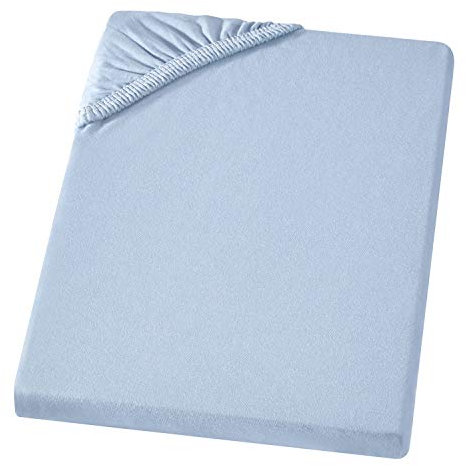 Carpe Sonno Elastisches Jersey Spannbettlaken 140x220cm Baumwolle bis 160x220cm [Made in EU] Absolut Bügelfrei - 15 cm bis 25 cm Steghöhe | Bettlaken 140x220 | Spannbettlaken 160x220 Baumwolle