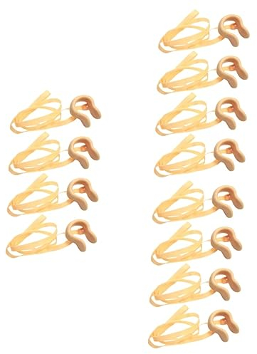 BESPORTBLE 12 Stück Clips Für Seil Und Nase Praktisches Verschleißfestes Zubehör Clip-Training Schwimmen Silikon-Lanyard-Kette Schwimmstöpsel Mit Gel-Haar Anfänger Und Zubehör