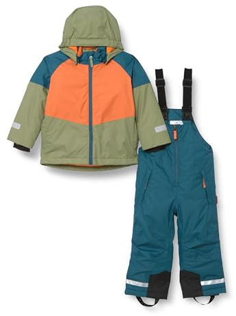 Playshoes Color Block - Tuta da sci Bambini unisex, Petrol, 98 -