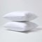 HOMESCAPES Lot de 2 oreillers en Microfibre, Oreiller 60x70 cm, Oreillers synthétiques hypoallergénique antiacariens