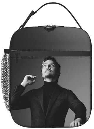 EZKYZTLW Pedro Star Pascal Lunchbox für Teenager, Mädchen und Frauen, Lunchtasche für Schule, Arbeit, Picknick, Reisen, wiederverwendbare, isolierte Thermo-Tragetasche für Mittagessen