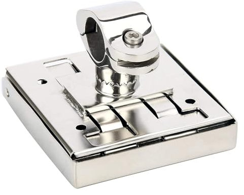 FreeTec 2tlg Edelstahl montiert verstellbare klappbare Getränkehalter Dosenhalter Flaschenhalter Becherhalter Marine/Boot/Wohnwagen/Auto 55 bis 75 mm vertikale oder horizontale Schiene